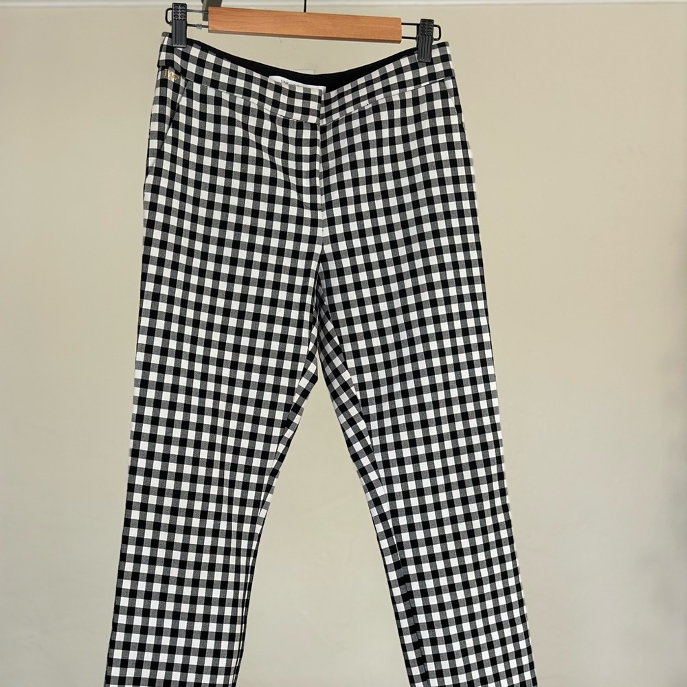 DVF Genesis Gingham Career Pants Trousers